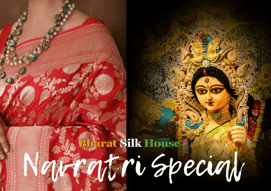 Embrace the Spirit of Navratri with Stunning Sarees and Perfect Makeup Tips - Bharat Silk House