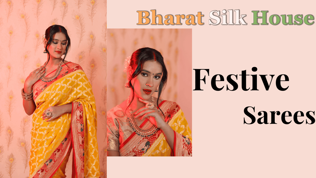 Festive Sarees Online: Traditional Vs Contemporary Designs - Bharat Silk House