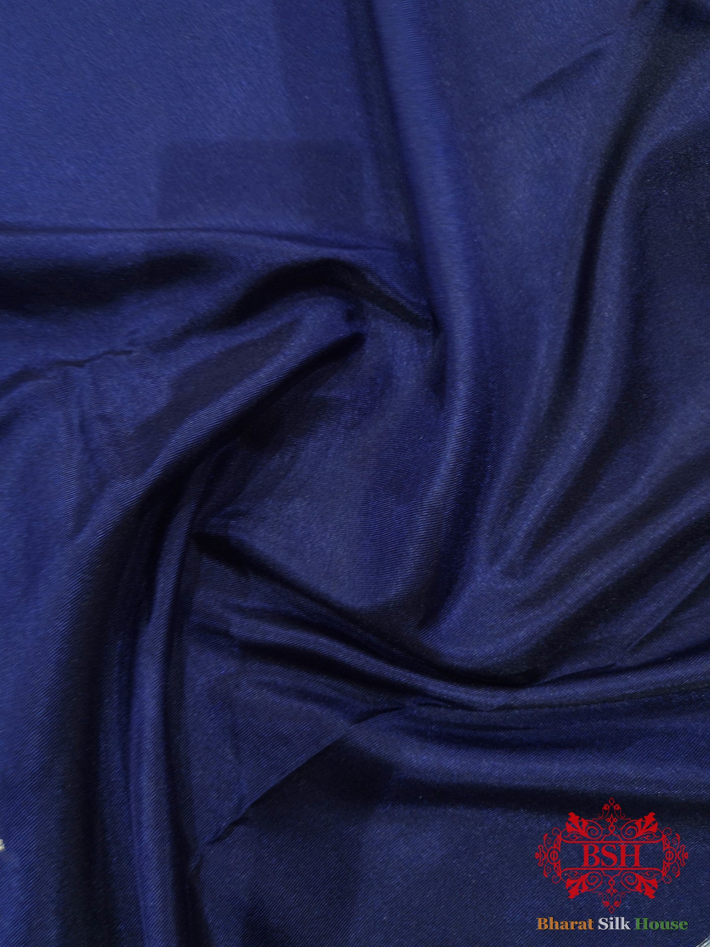 Blue Banaras Ghats Weaved Silk Saree