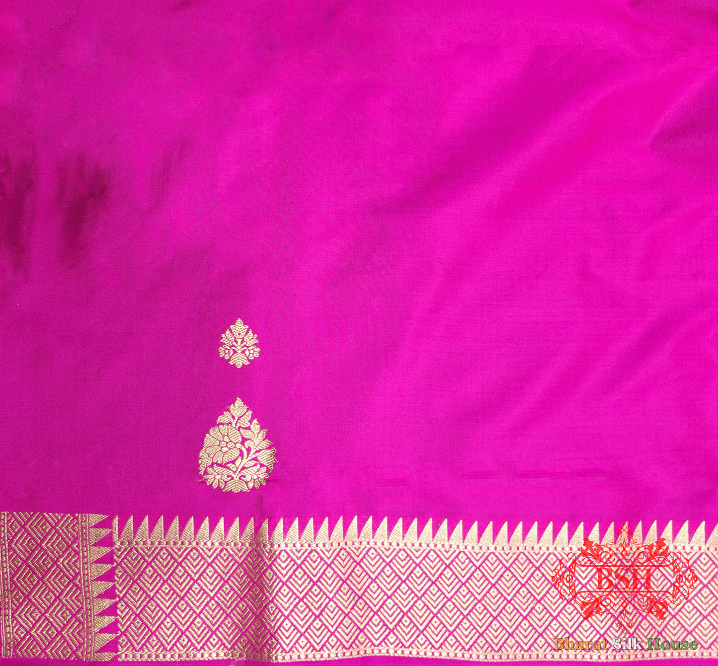 Pink Handloom Banarasi Silk Suit Piece