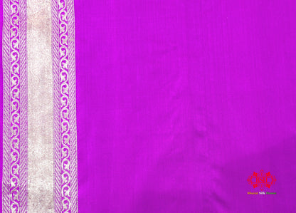 Handloom Banarasi Pure Katan Silk Floral Booti In Shades Of Pink