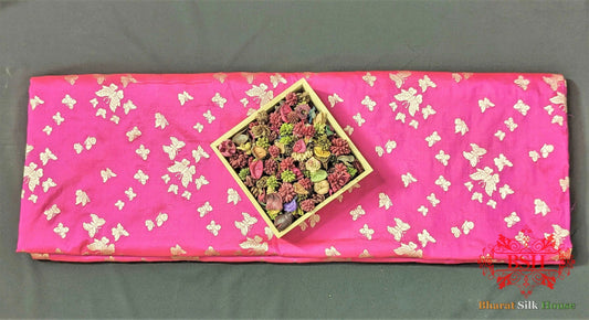 Banarasi Handwoven Katan Silk Butterfly Booti Saree - Bharat Silk House