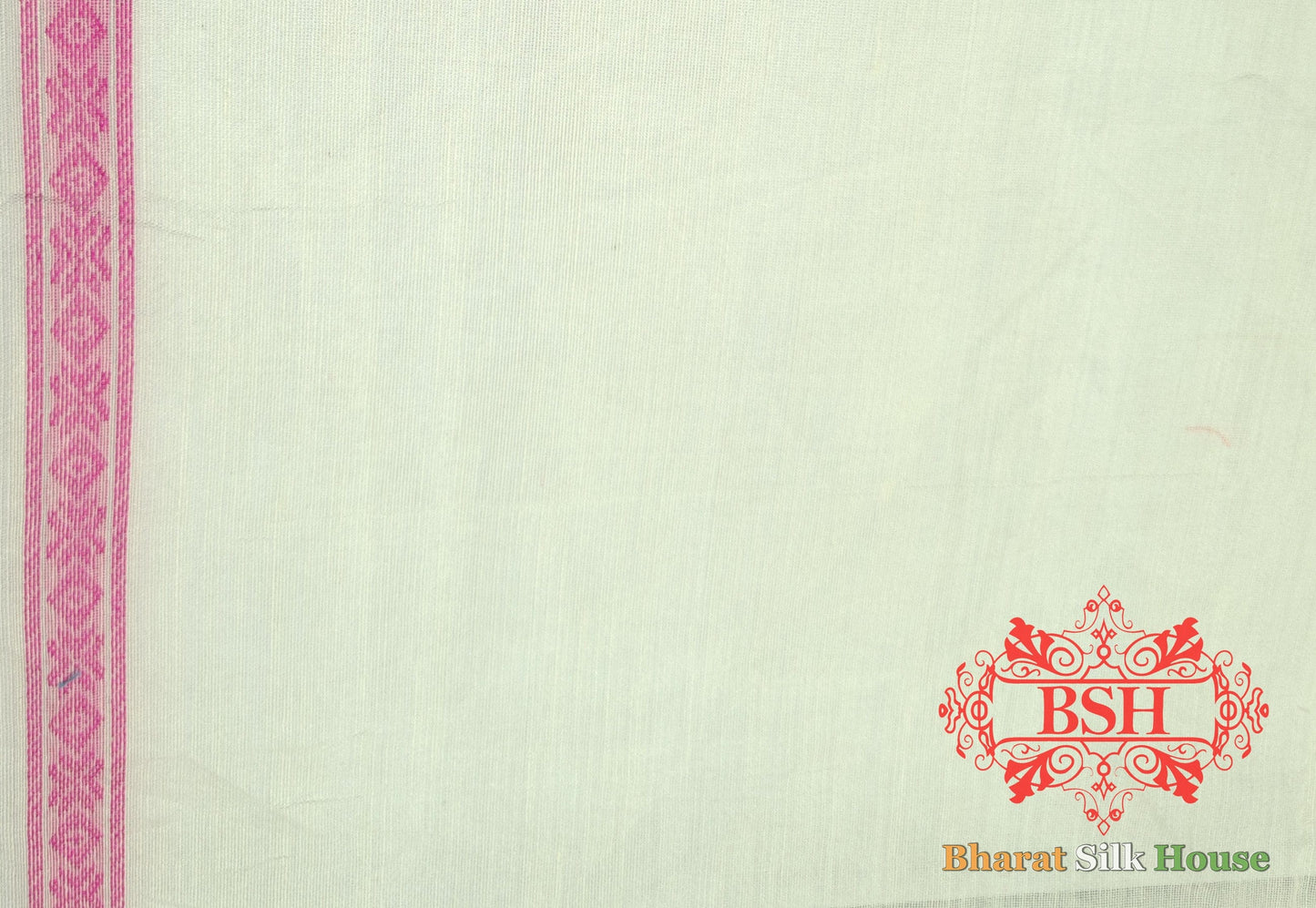 Off White/Rani Woven Banarasi Cotton Saree Banarasi Cotton Bharat Silk House