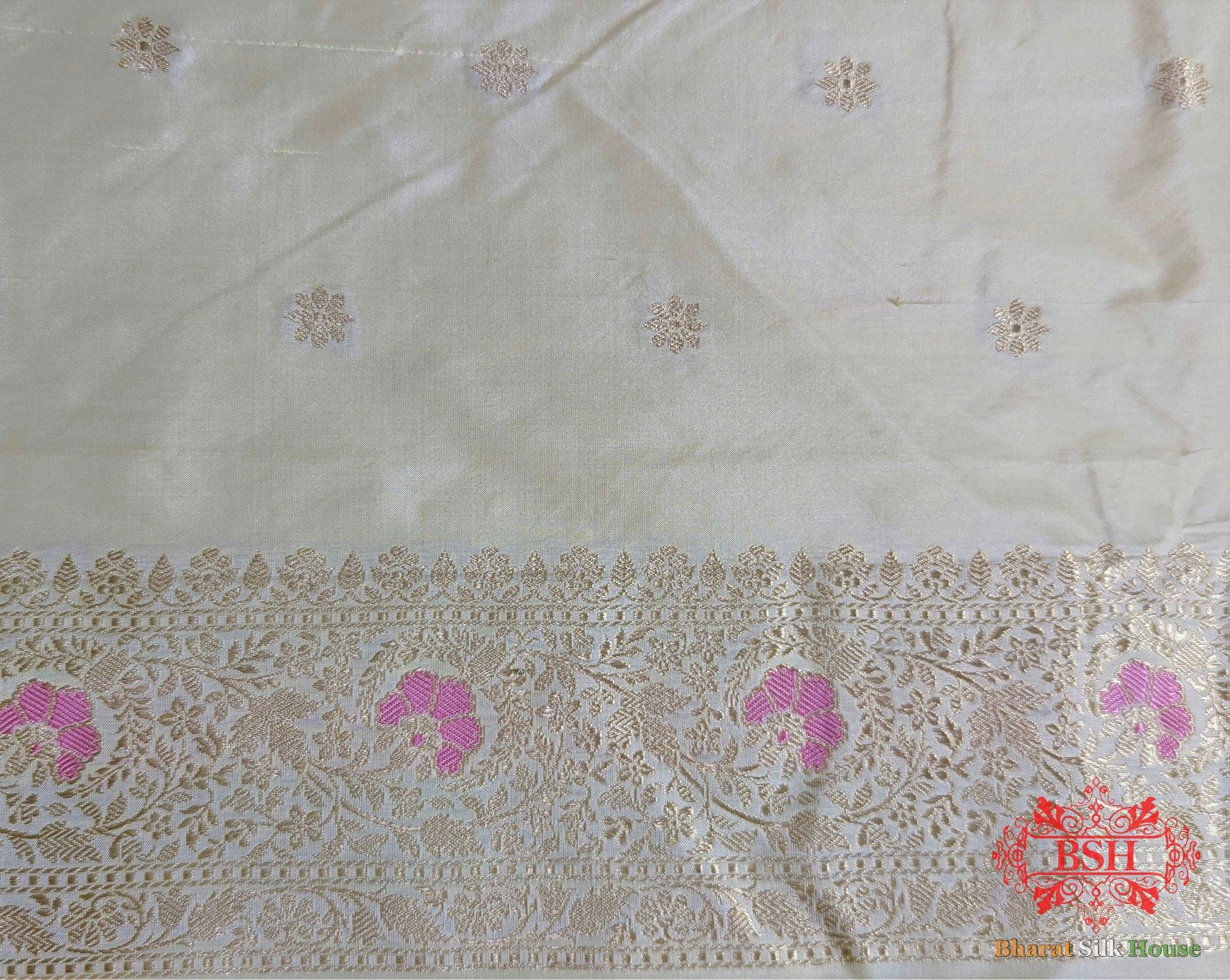 Amber Pure Katan Silk Banarasi Handloom Saree Pure Kataan Silk Bharat Silk House