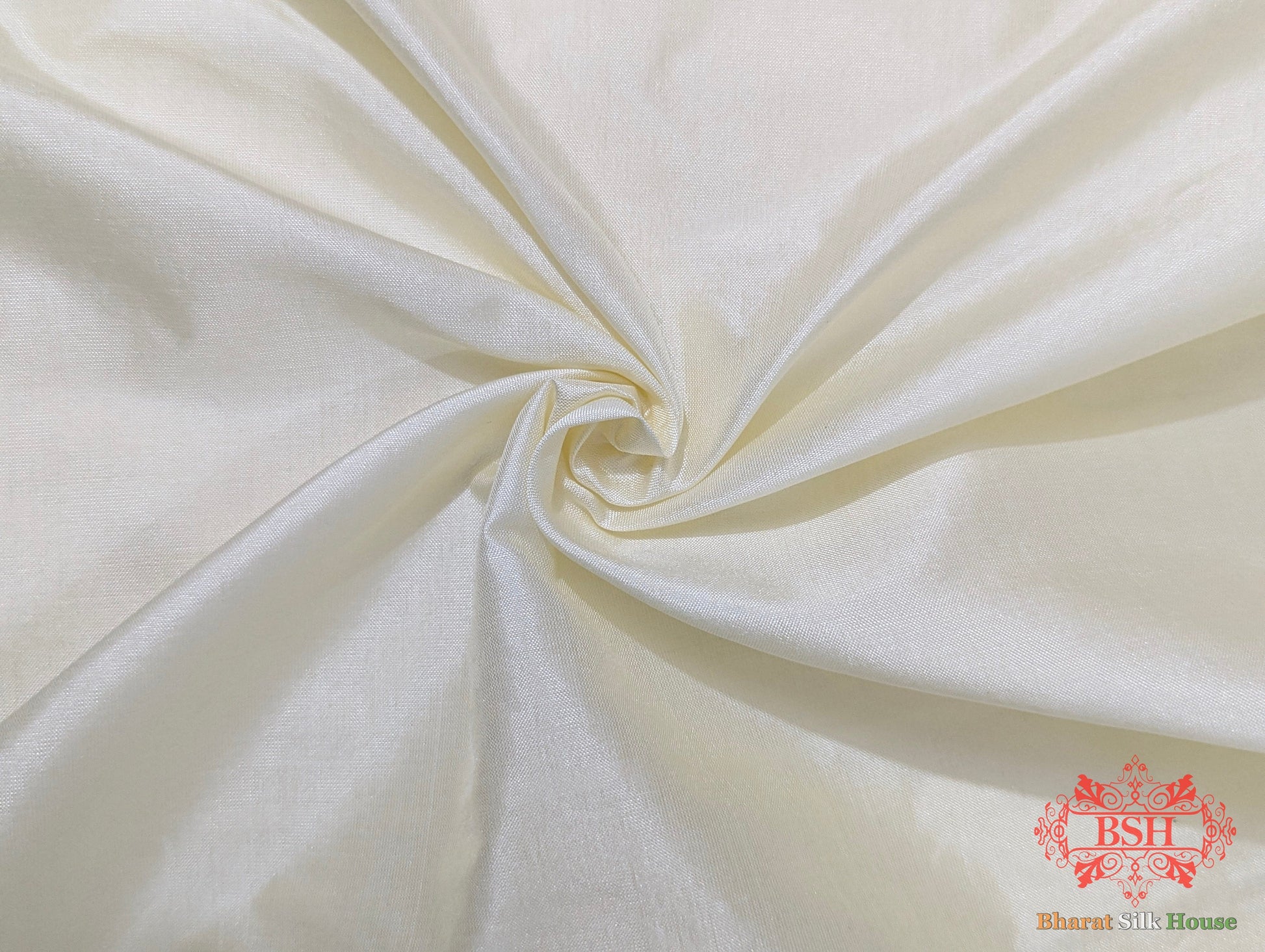 Off White Pure Katan Silk Banarasi Handloom  Saree Pure Kataan Silk Bharat Silk House