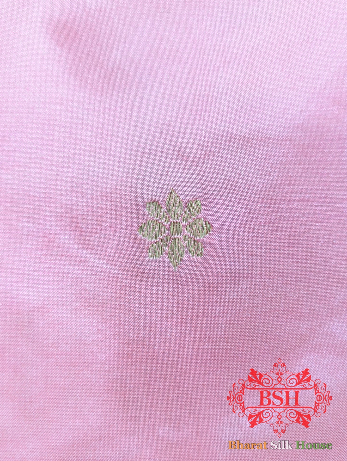 Peach Pure Katan Silk Banarasi Handloom Saree Pure Kataan Silk Bharat Silk House