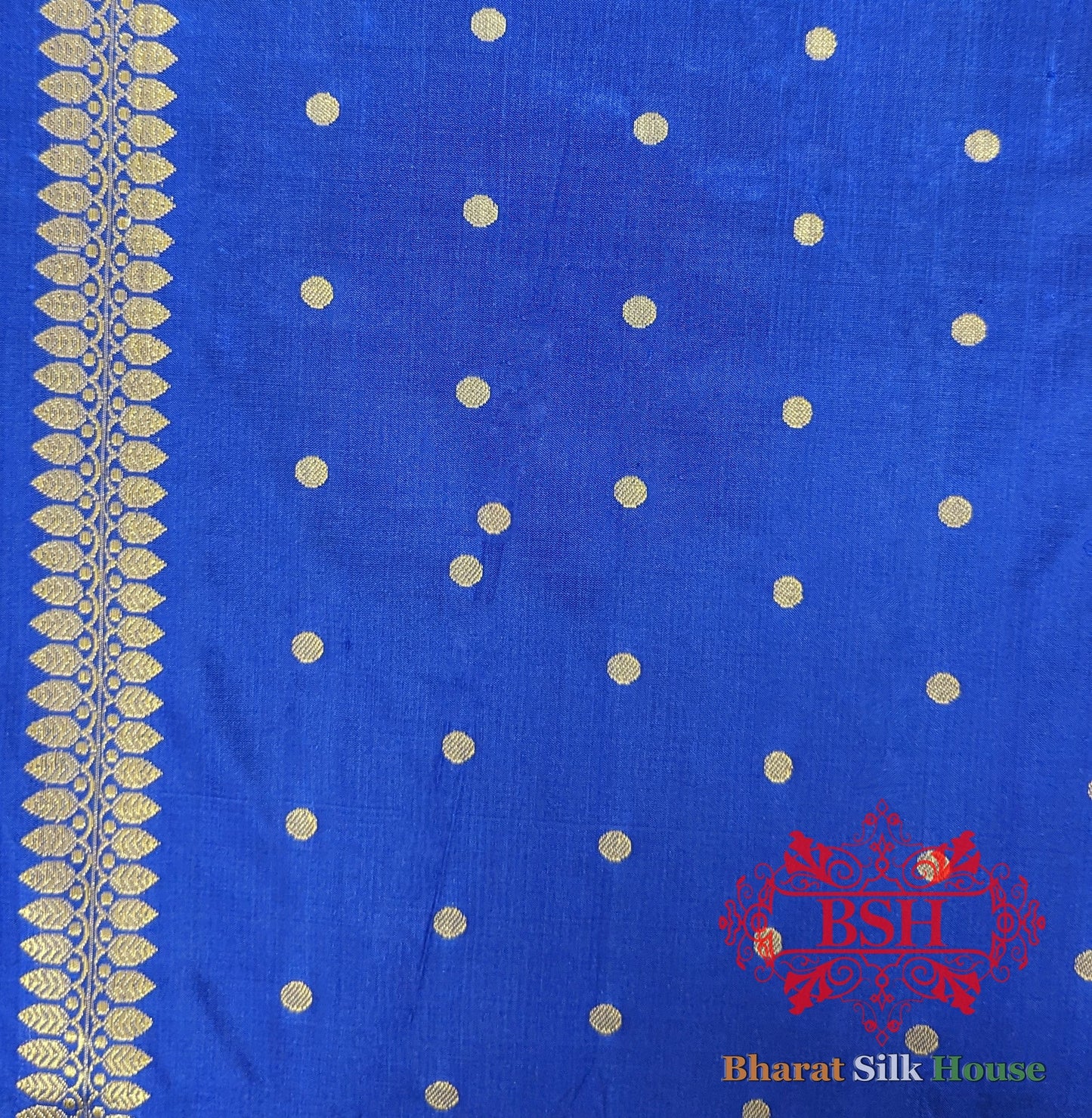 Pure Banarasi  Handloom Katan Silk Meenakari Antique Zari Saree In Shades Of Blue Pure Kataan Silk Bharat Silk House