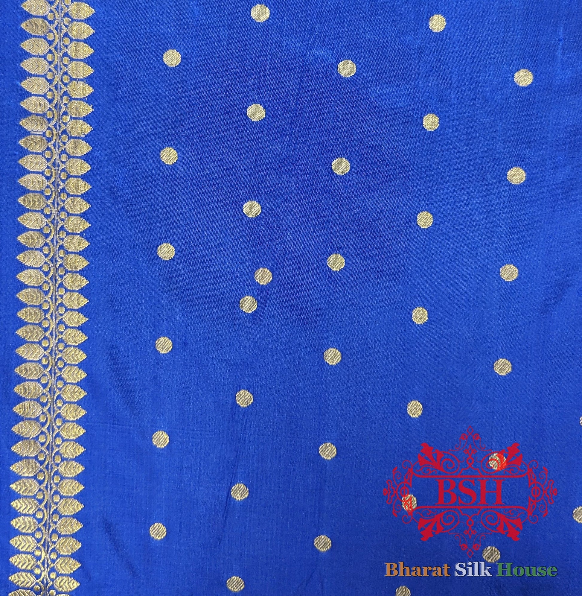 Pure Banarasi  Handloom Katan Silk Meenakari Antique Zari Saree In Shades Of Blue Pure Kataan Silk Bharat Silk House