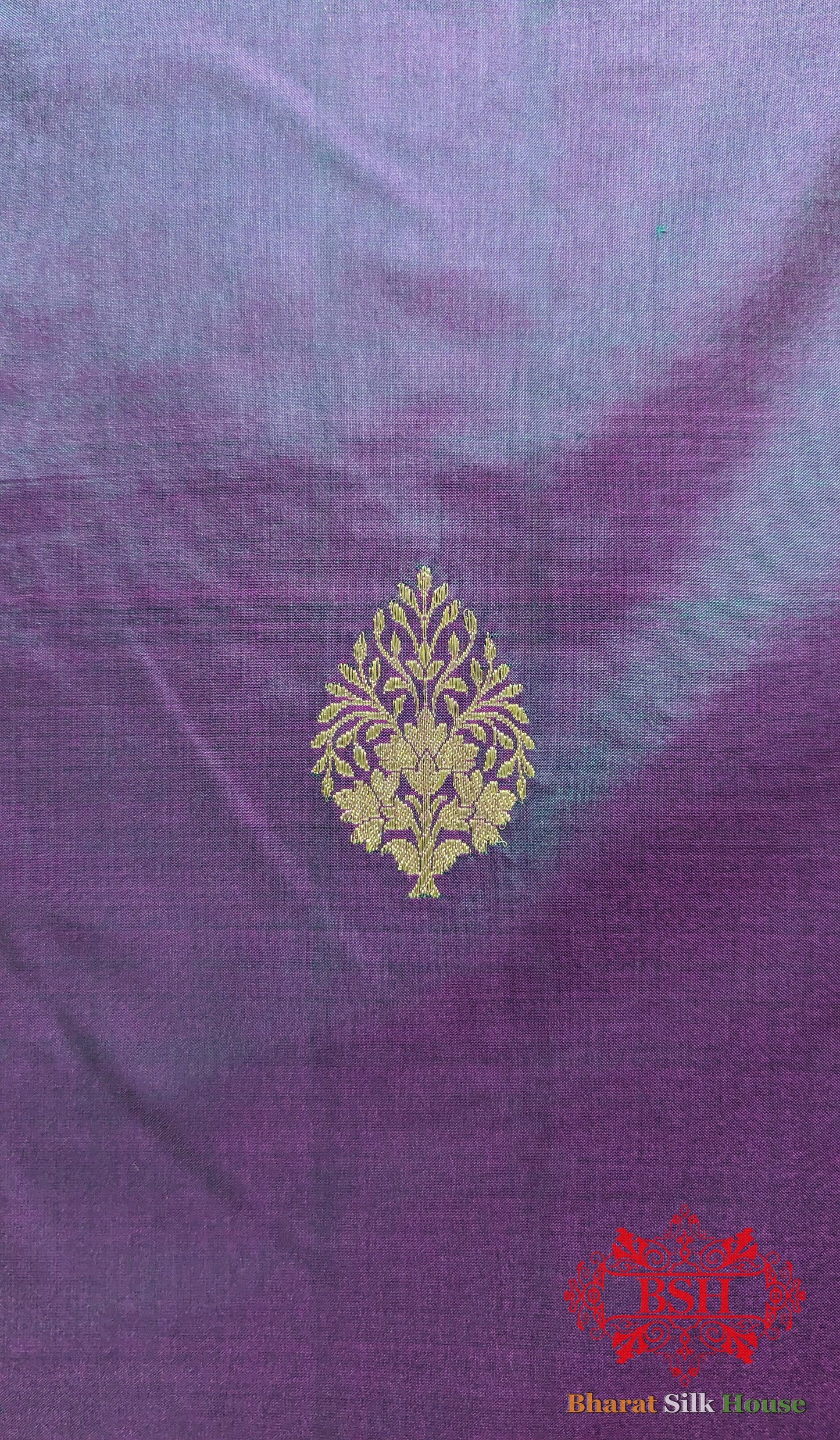 Pure Banarasi  Handloom Katan Silk Meenakari Antique Zari Saree In Shades Of  Cross Color Pure Kataan Silk Bharat Silk House