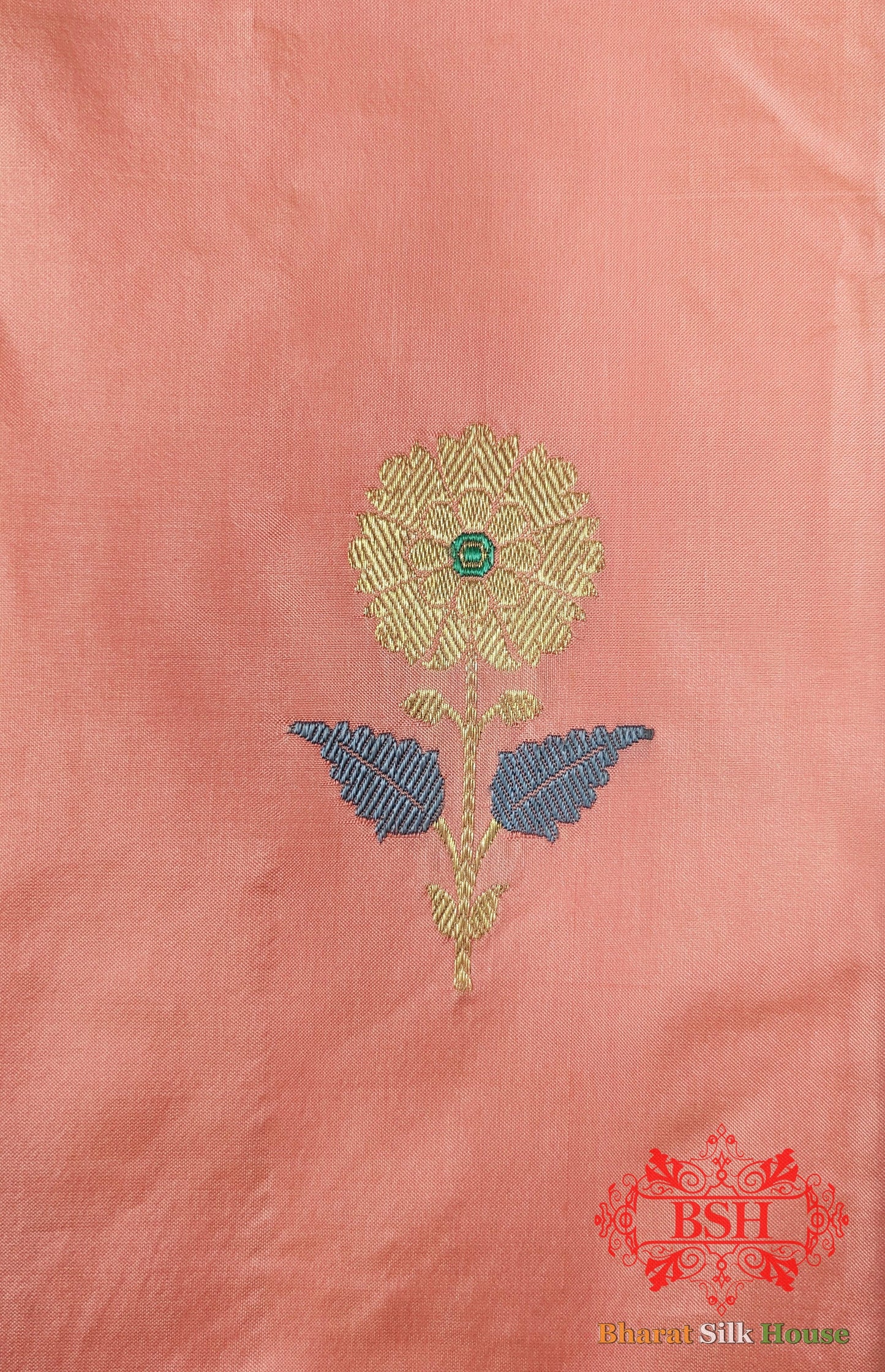 Pure Banarasi Handloom Katan Silk Meenakari Antique Zari Saree In Shades Of Gazari Pure Kataan Silk Bharat Silk House