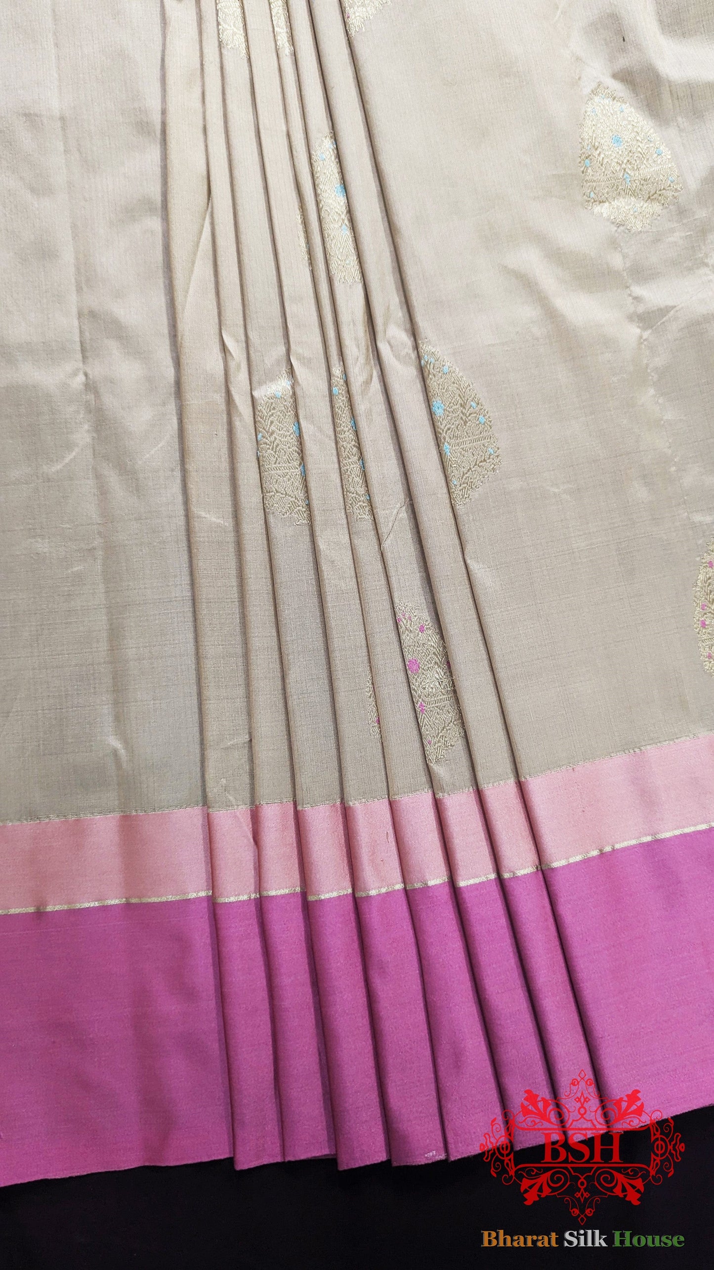 Pure Banarasi  Handloom Katan Silk  Meenakari Antique Zari Saree In Shades Of  Peach Pure Kataan Silk Bharat Silk House