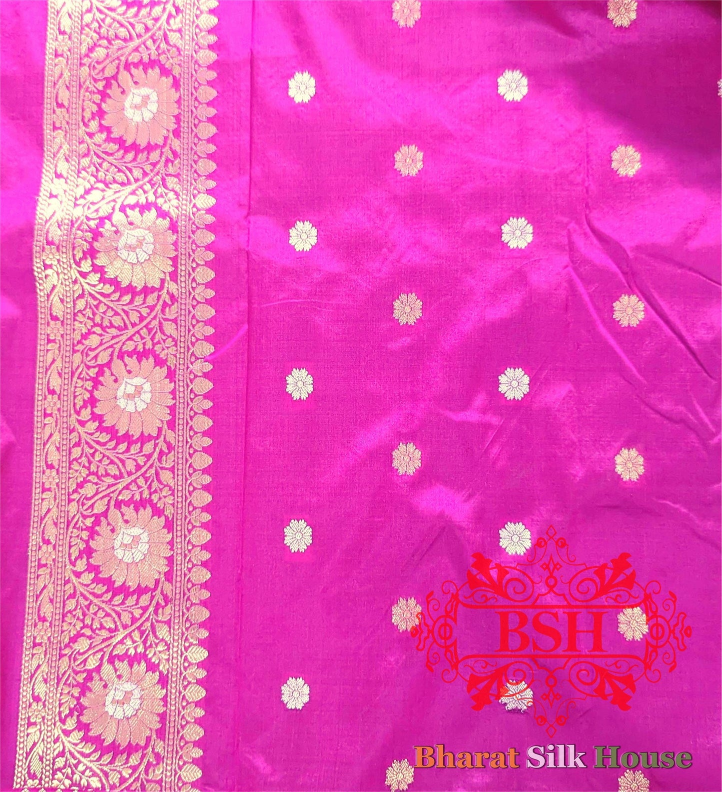 Pure Banarasi  Handloom  Silk  Meenakari Antique  Zari Saree In Shades Of  Cross Color Pure Kataan Silk Bharat Silk House