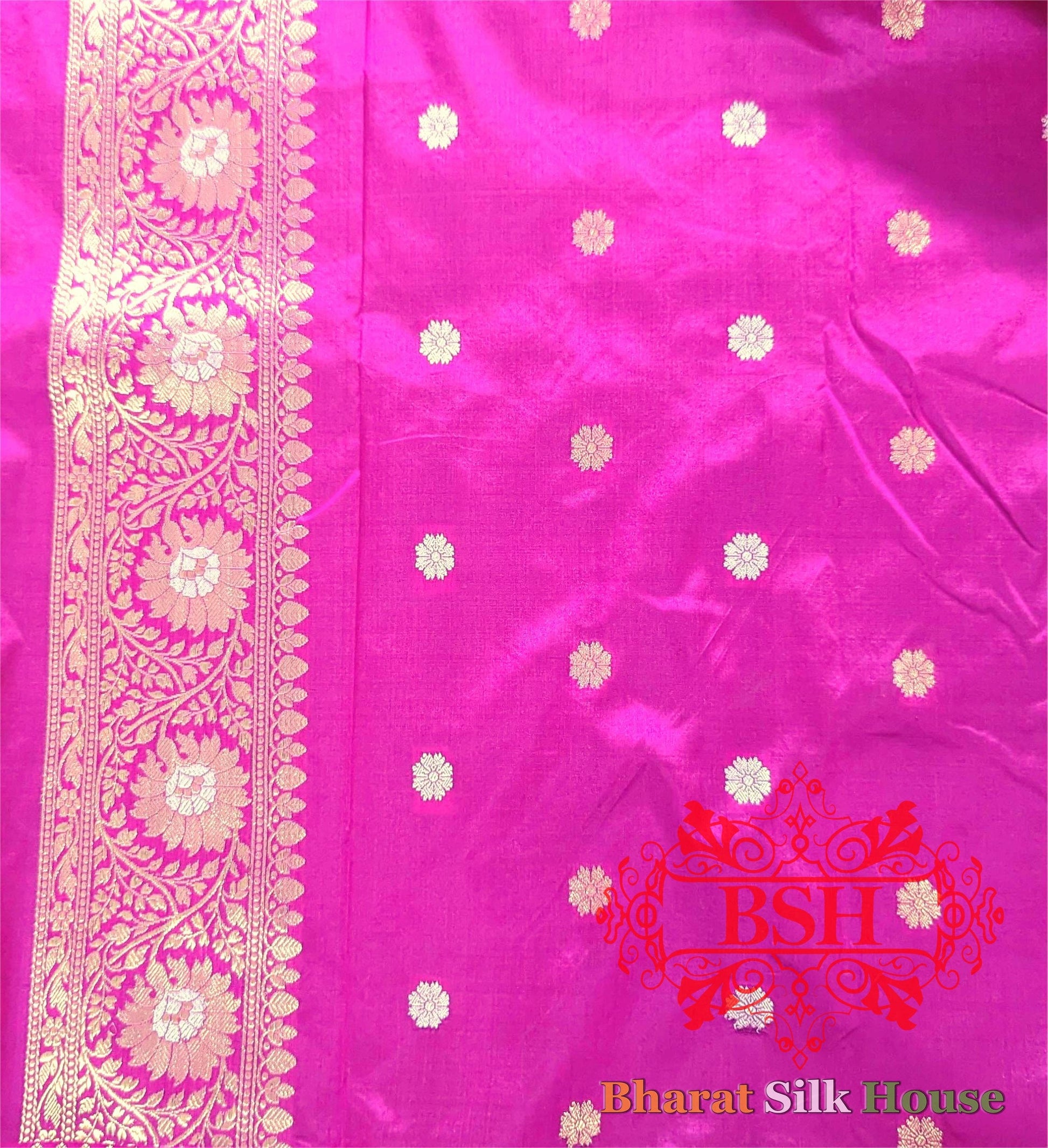 Pure Banarasi  Handloom  Silk  Meenakari Antique  Zari Saree In Shades Of  Cross Color Pure Kataan Silk Bharat Silk House