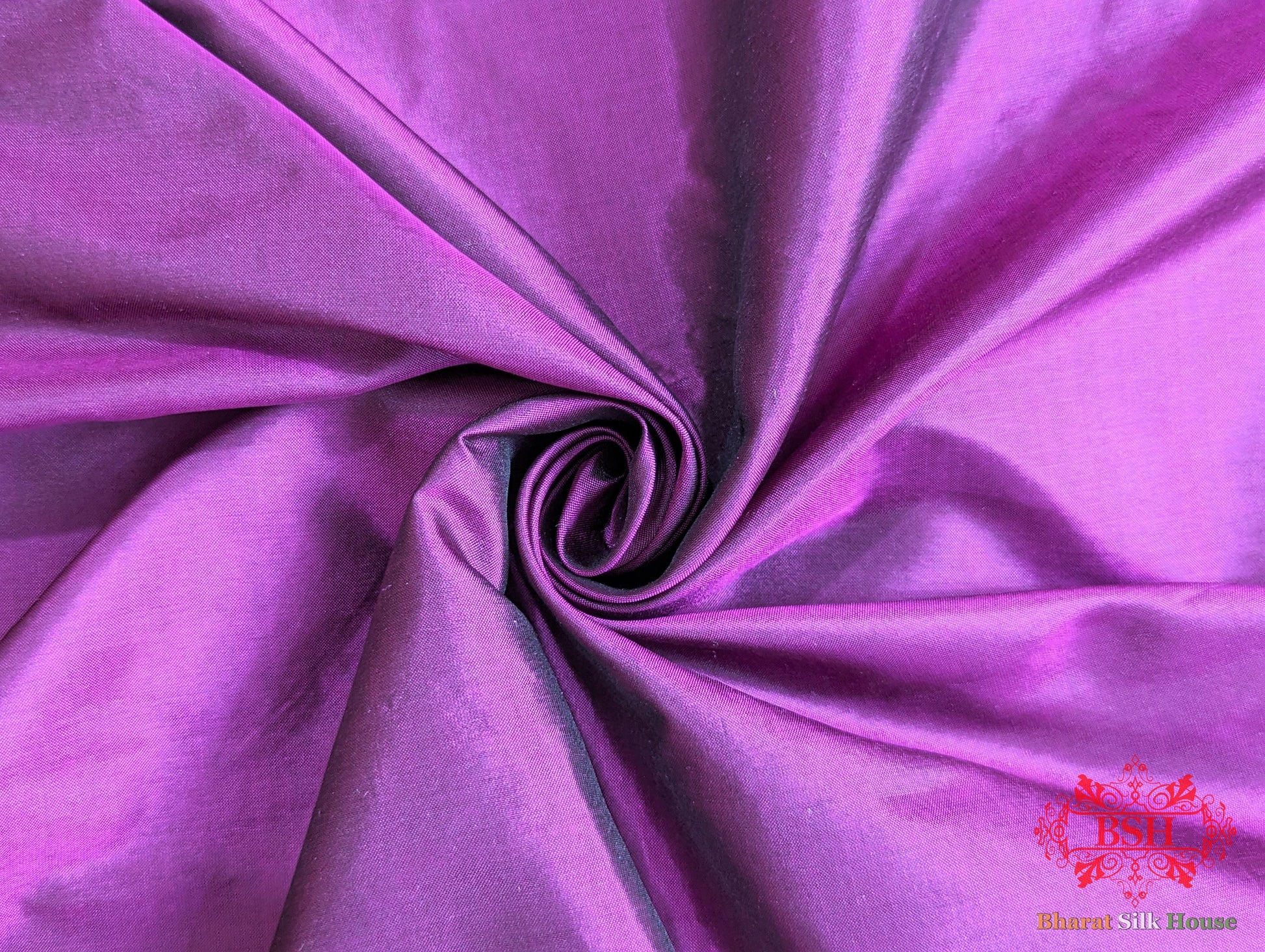 Pure  Katan Silk Banarasi Handloom Saree In Shades Of Deep Pink Pure Kataan Silk Bharat Silk House