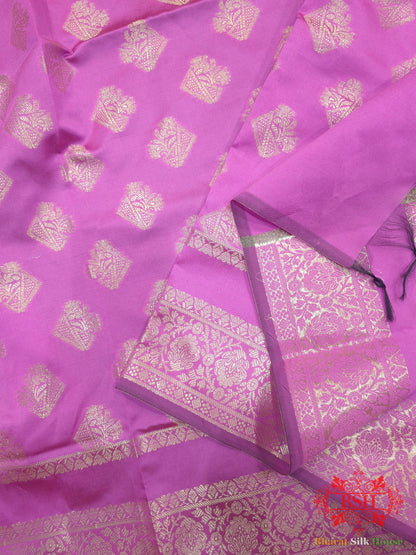 Fuchsia Shades Of Pink Banarasi Semi Silk Dupatta Semi Dupatte Bharat Silk House