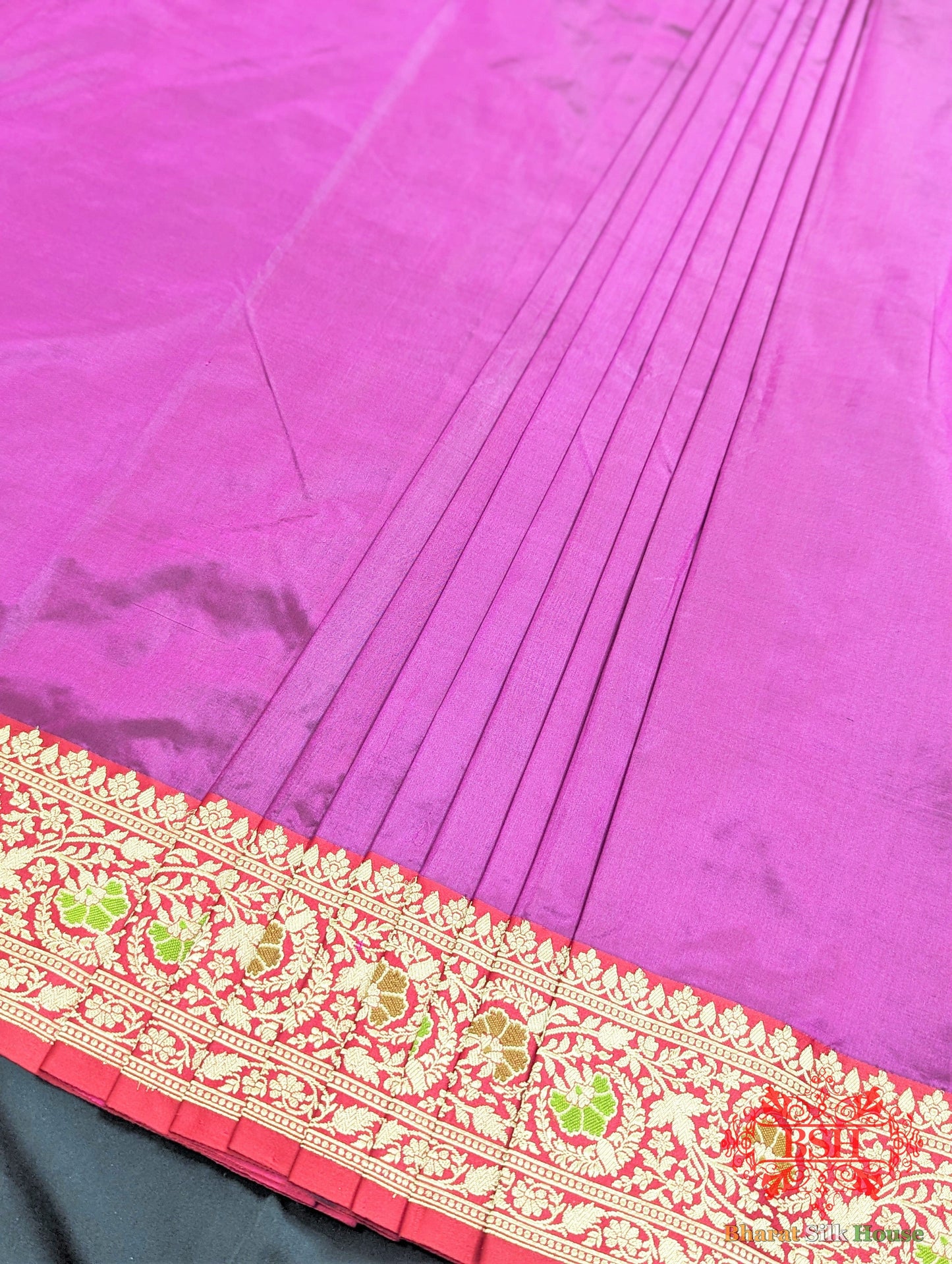 Deep Rani Pure Katan Silk Banarasi Handloom Saree - Bharat Silk House