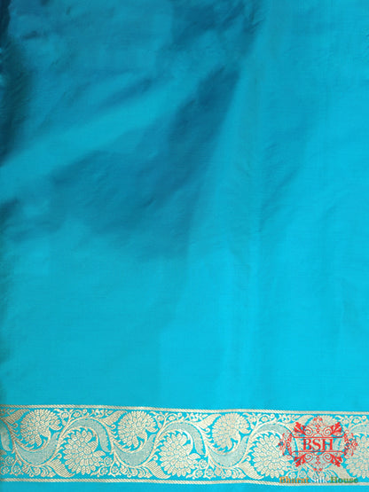 Firozi Handloom Banarasi Silk Suit Piece - Bharat Silk House