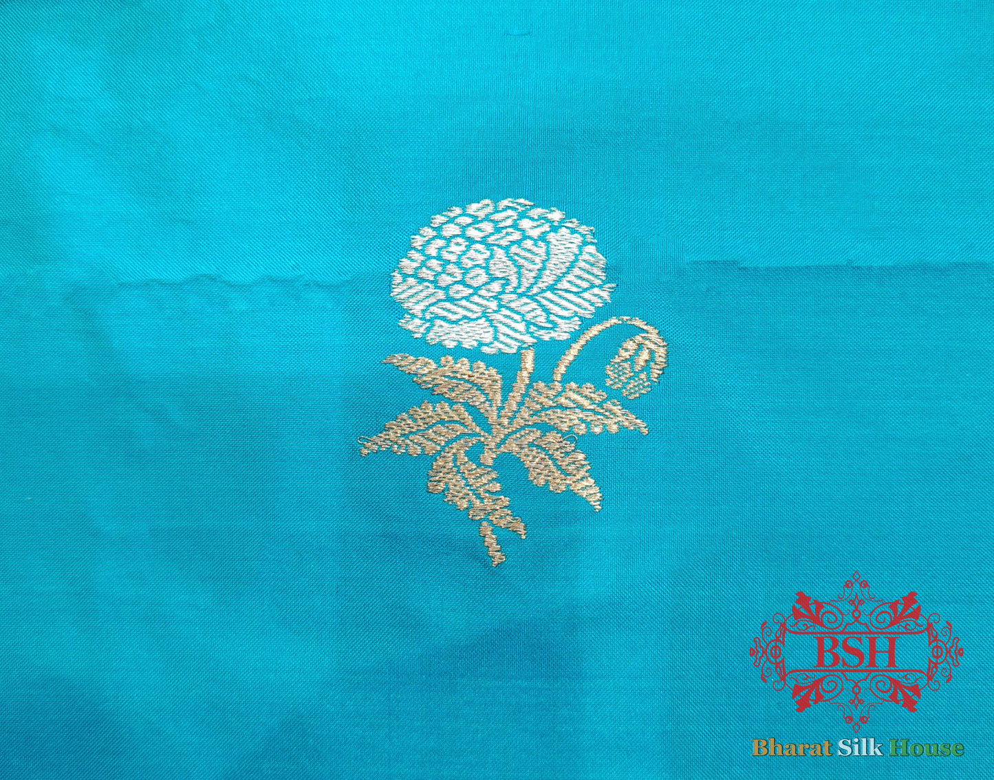 Firozi Handloom Banarasi Silk Suit Piece - Bharat Silk House