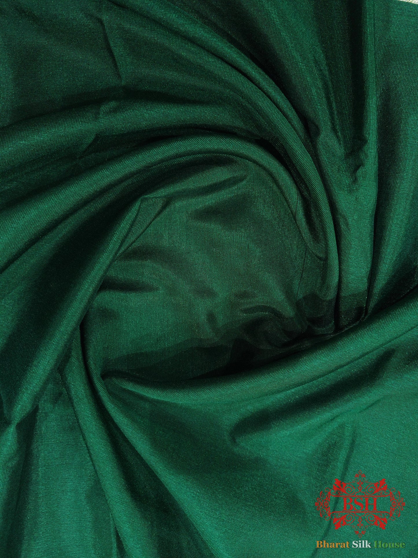 Green Banaras Ghats Weaved Silk Saree - Bharat Silk House