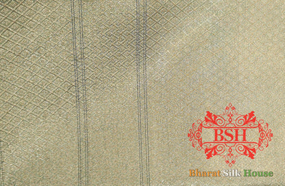 Grey Color Glass Tissue Silk Saree - Bharat Silk House