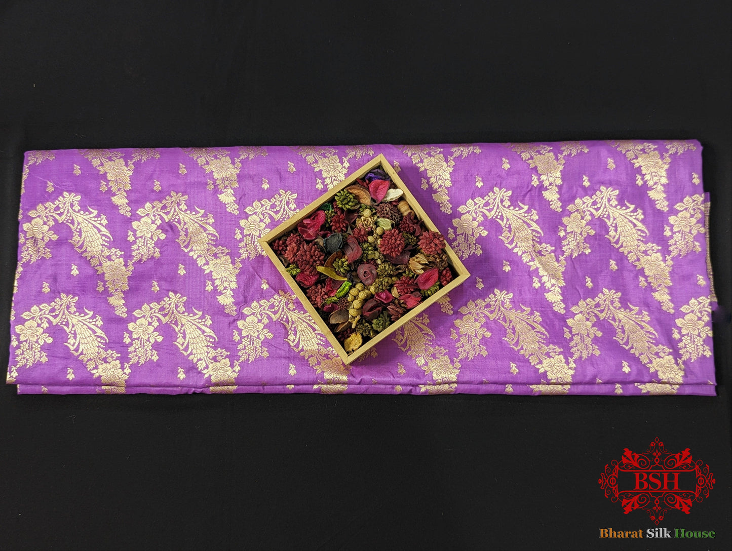 Handloom Banarasi Pure Katan Silk Opara Floral Jaal In Shades Of Gazari - Bharat Silk House