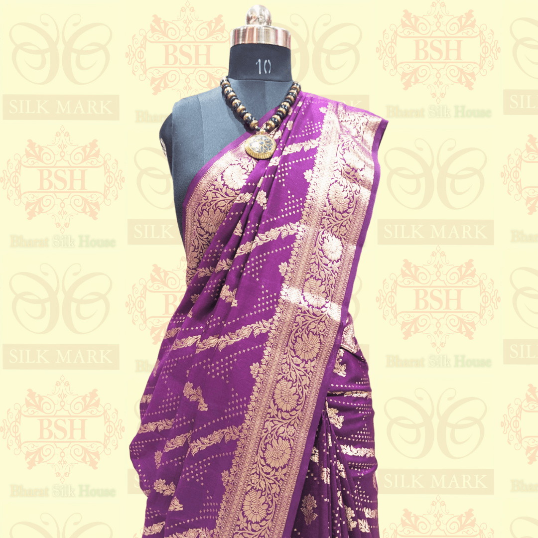 Persian Luxury Pure Silk Tussar Dupion Saree - Bharat Silk House