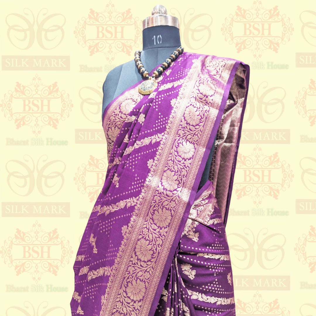 Persian Luxury Pure Silk Tussar Dupion Saree - Bharat Silk House