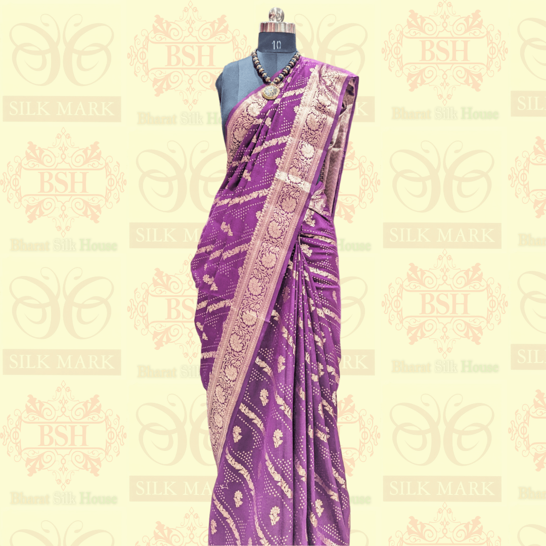 Persian Luxury Pure Silk Tussar Dupion Saree - Bharat Silk House