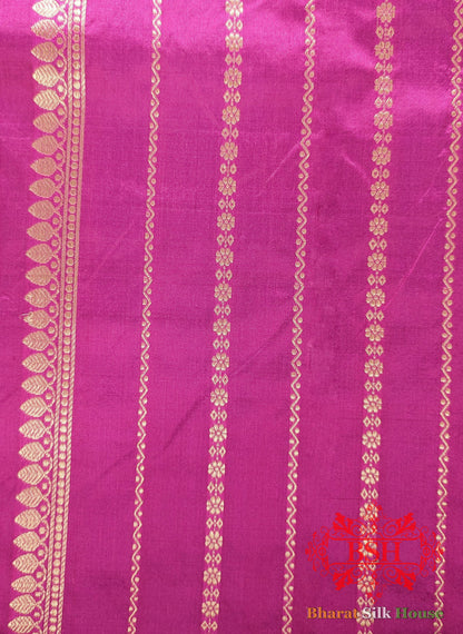 Pure Banarasi Handloom Katan Meenakari Antique Zari Saree In Shades Of Cross Color - Bharat Silk House