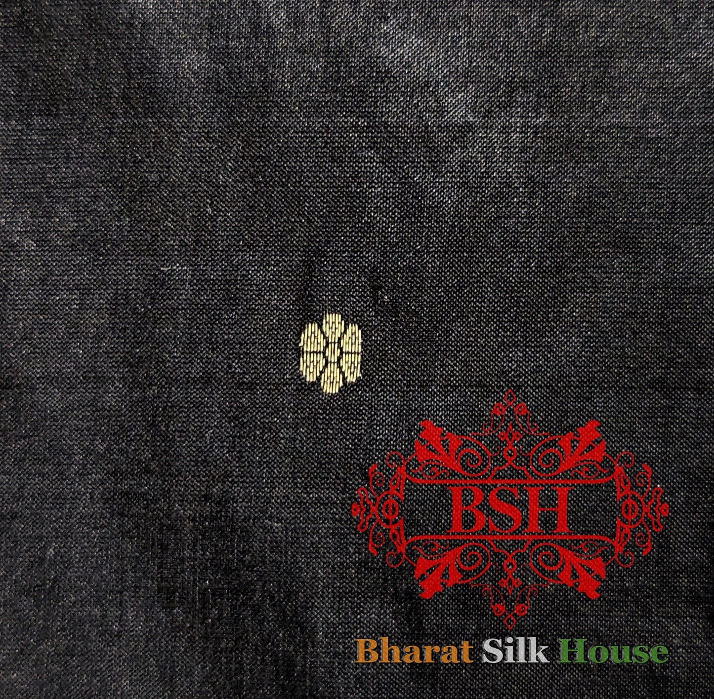 Pure Banarasi Handloom Katan Silk Antique Zari Saree In Shades Of Black - Bharat Silk House