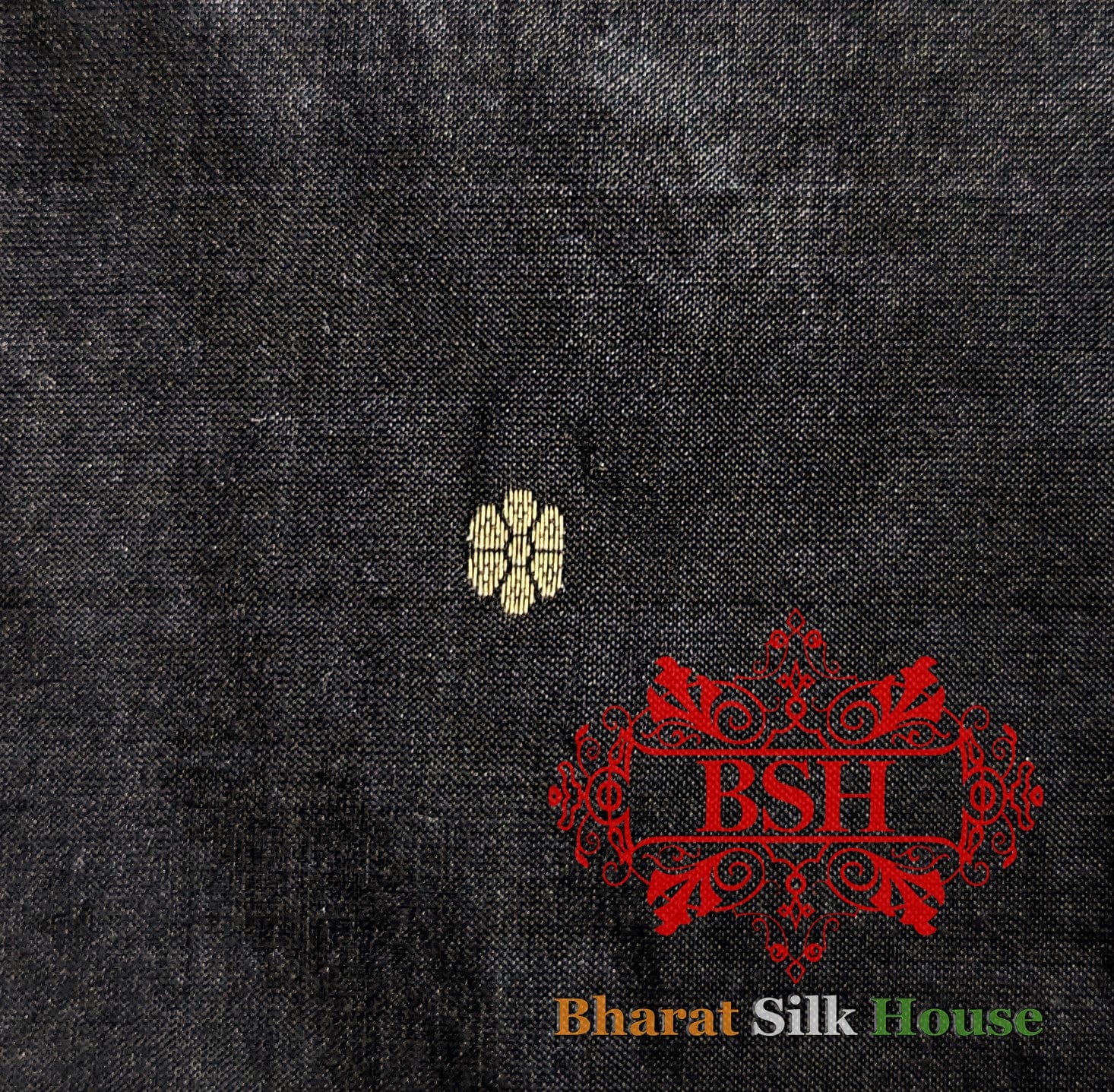 Pure Banarasi Handloom Katan Silk Antique Zari Saree In Shades Of Black - Bharat Silk House