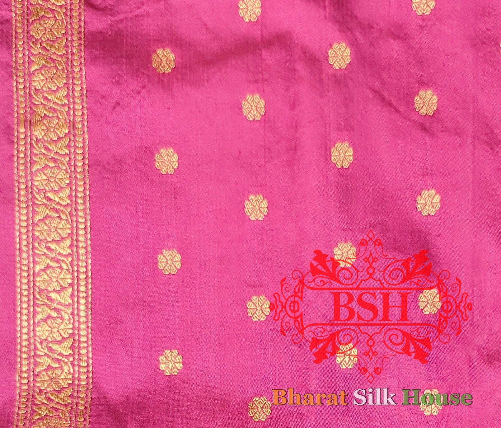 Pure Banarasi Handloom Katan Silk Antique Zari Saree In Shades Of Cross Color - Bharat Silk House