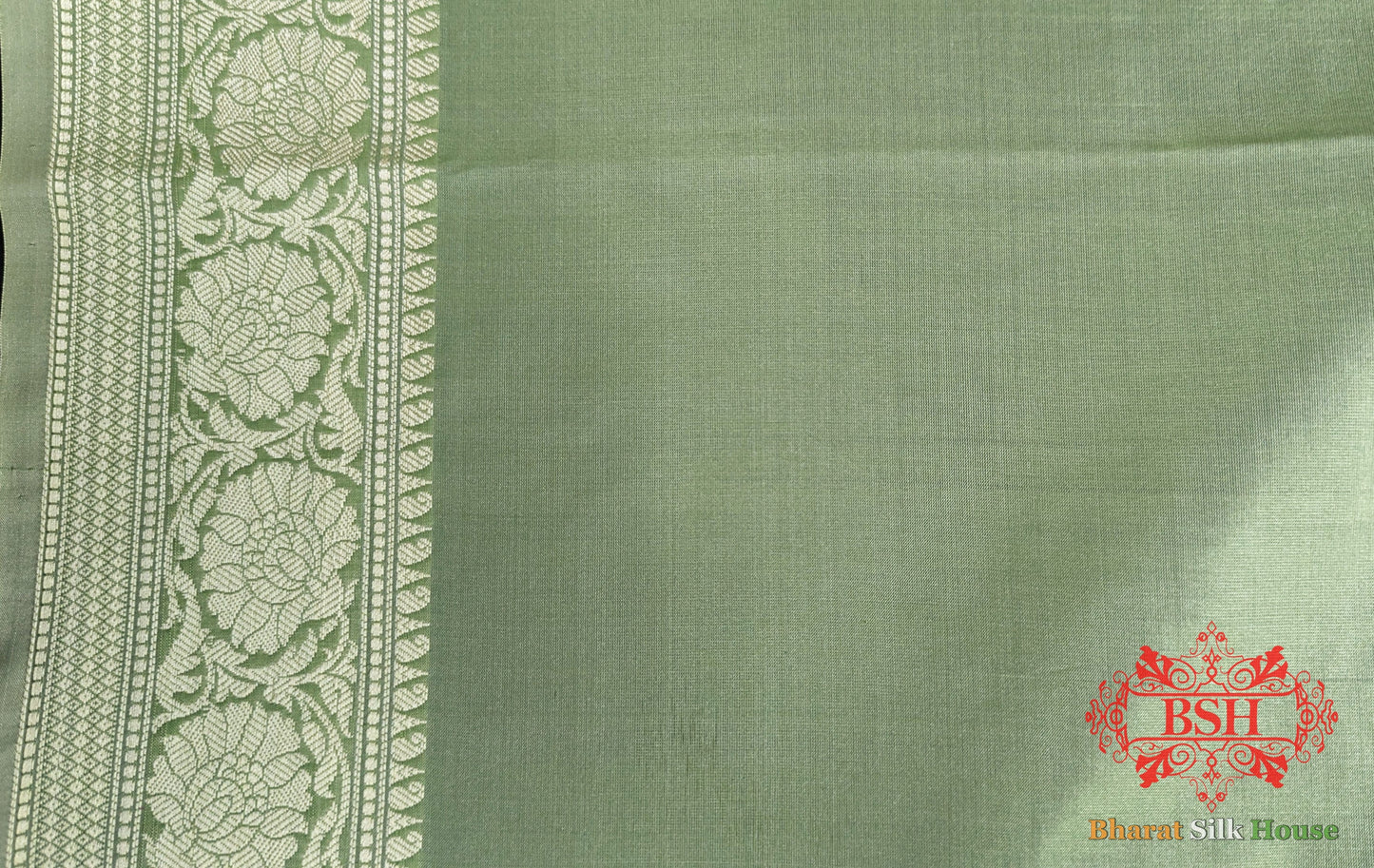 Pure Banarasi Handloom Katan Silk Antique Zari Saree In Shades Of Dark Pis - Bharat Silk House