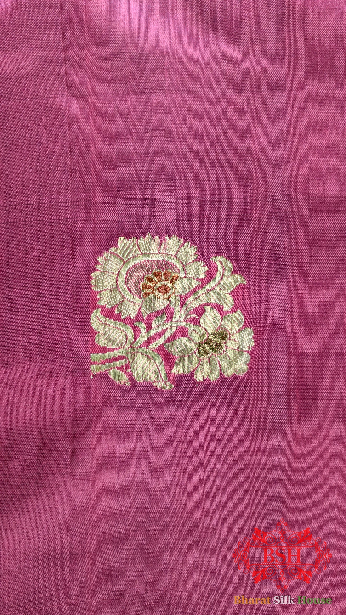 Pure Banarasi Handloom Katan Silk Meenakari Antique Golden Zari Saree In Shades Of Gazari - Bharat Silk House