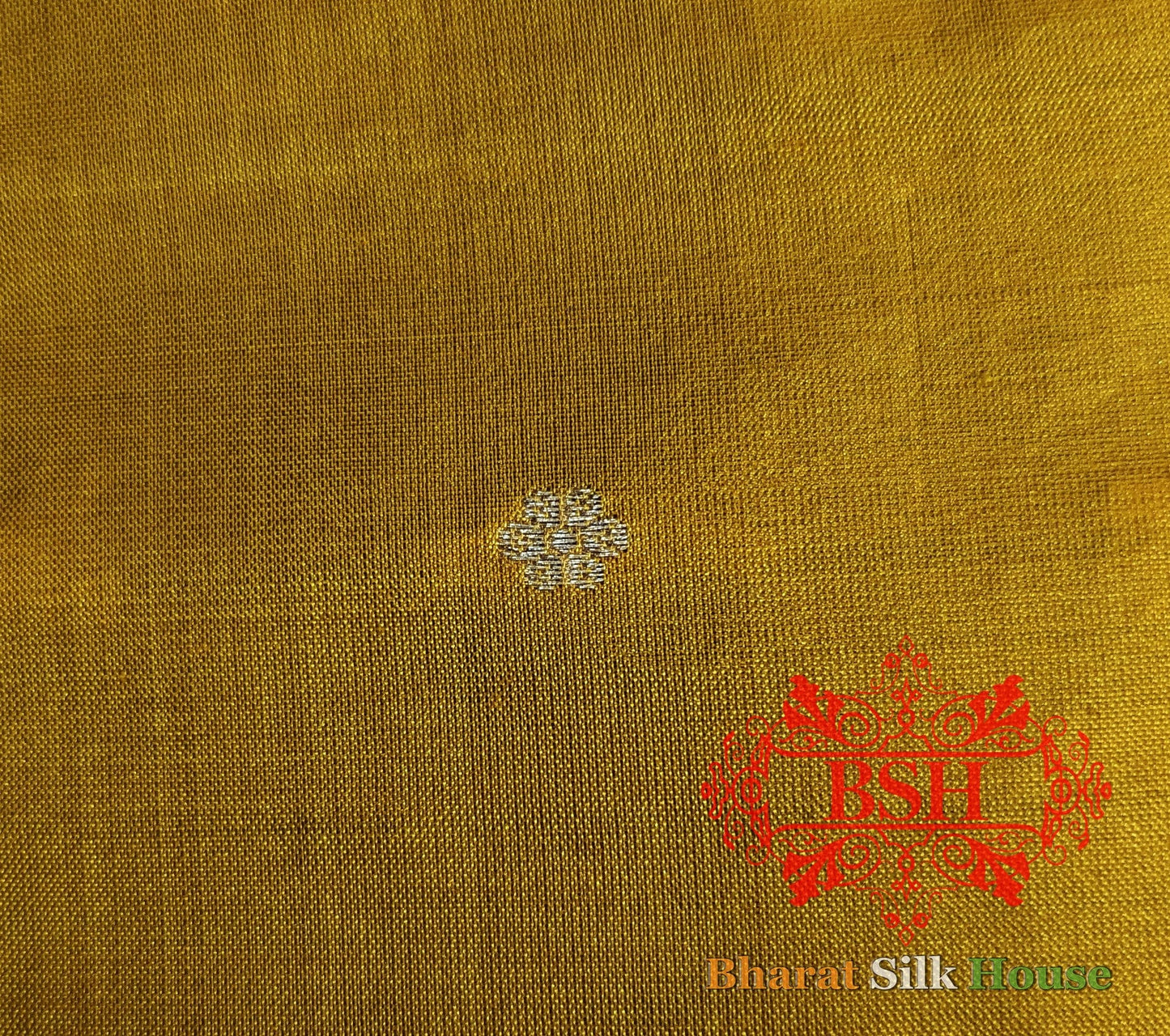 Pure Banrasi Handloom Katan Silk Antique Zari Saree In Shades Of Yellow - Bharat Silk House