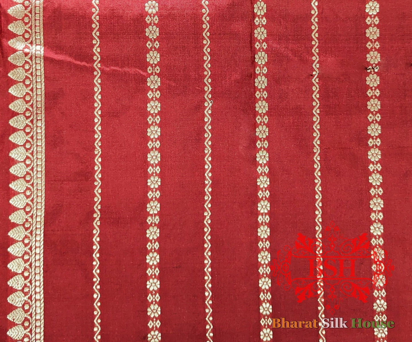 Pure Banrasi Handloom Katan Silk Meenakari Antique Zari Saree In Shades Of Violet - Bharat Silk House