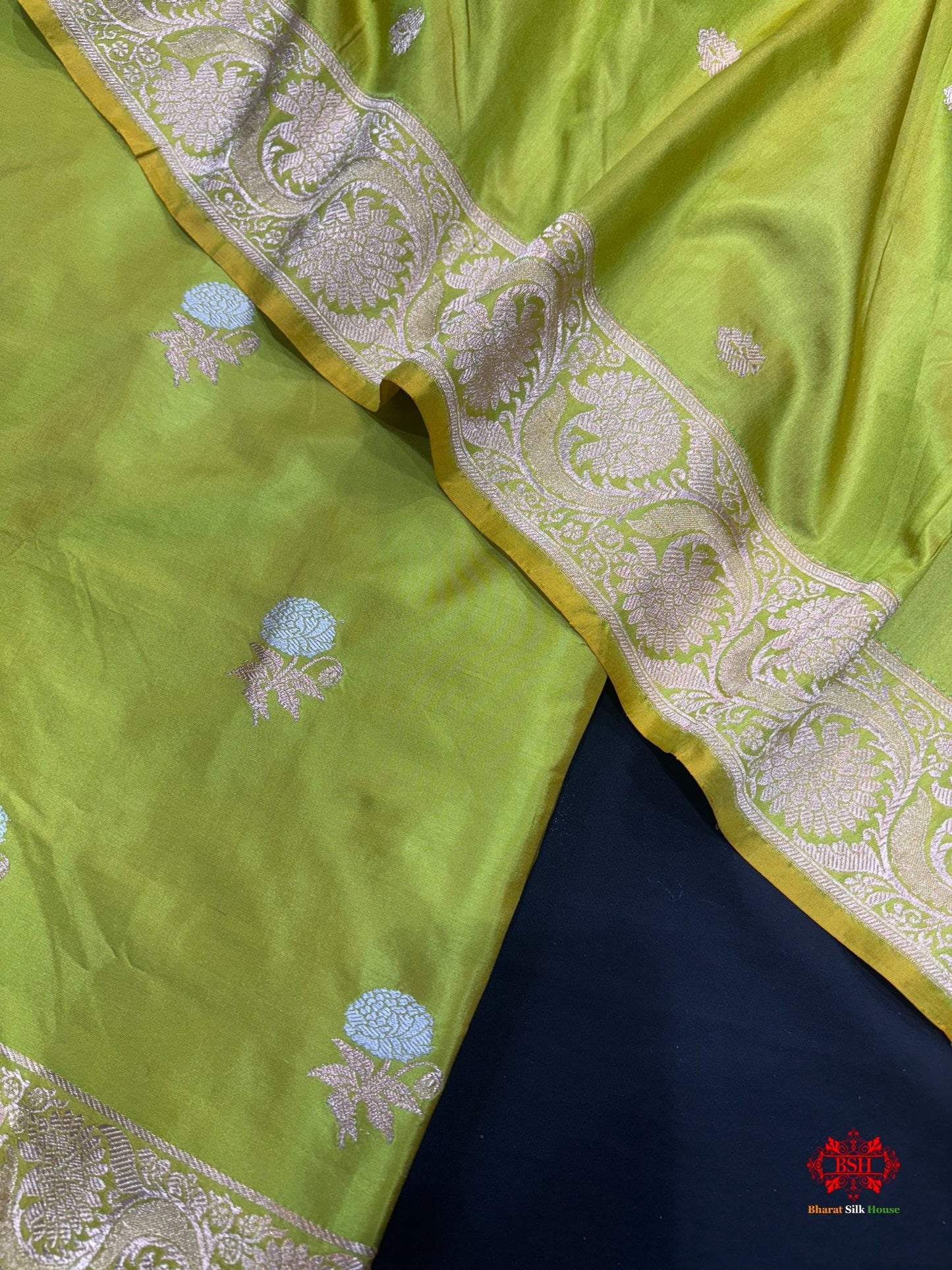 Pure Katan Handloom Silk Suitpiece In Shade Of Cross Colour - Bharat Silk House Pure Kataan Silk