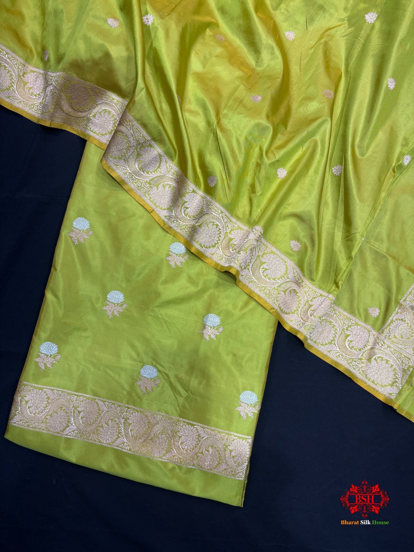 Pure Katan Handloom Silk Suitpiece In Shade Of Cross Colour - Bharat Silk House Pure Kataan Silk