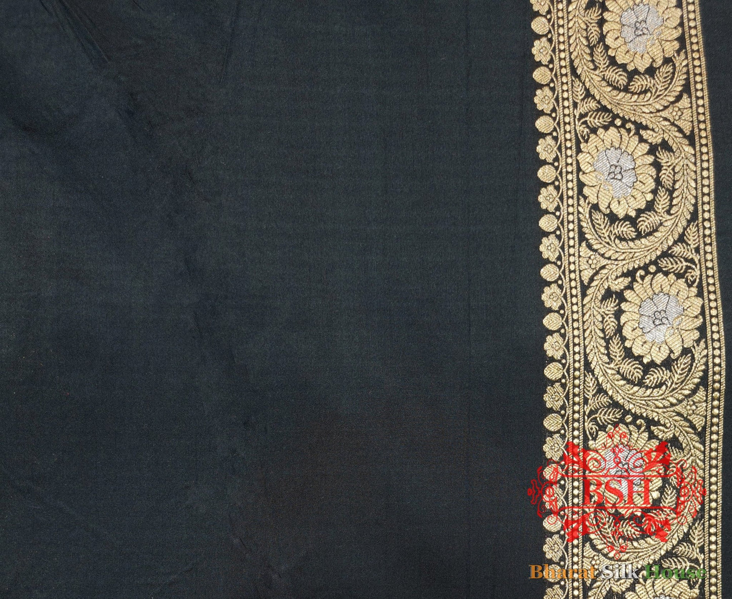 Pure Katan Silk Banarasi Handloom Saree - All over Jaal work with Meenakari - Bharat Silk House