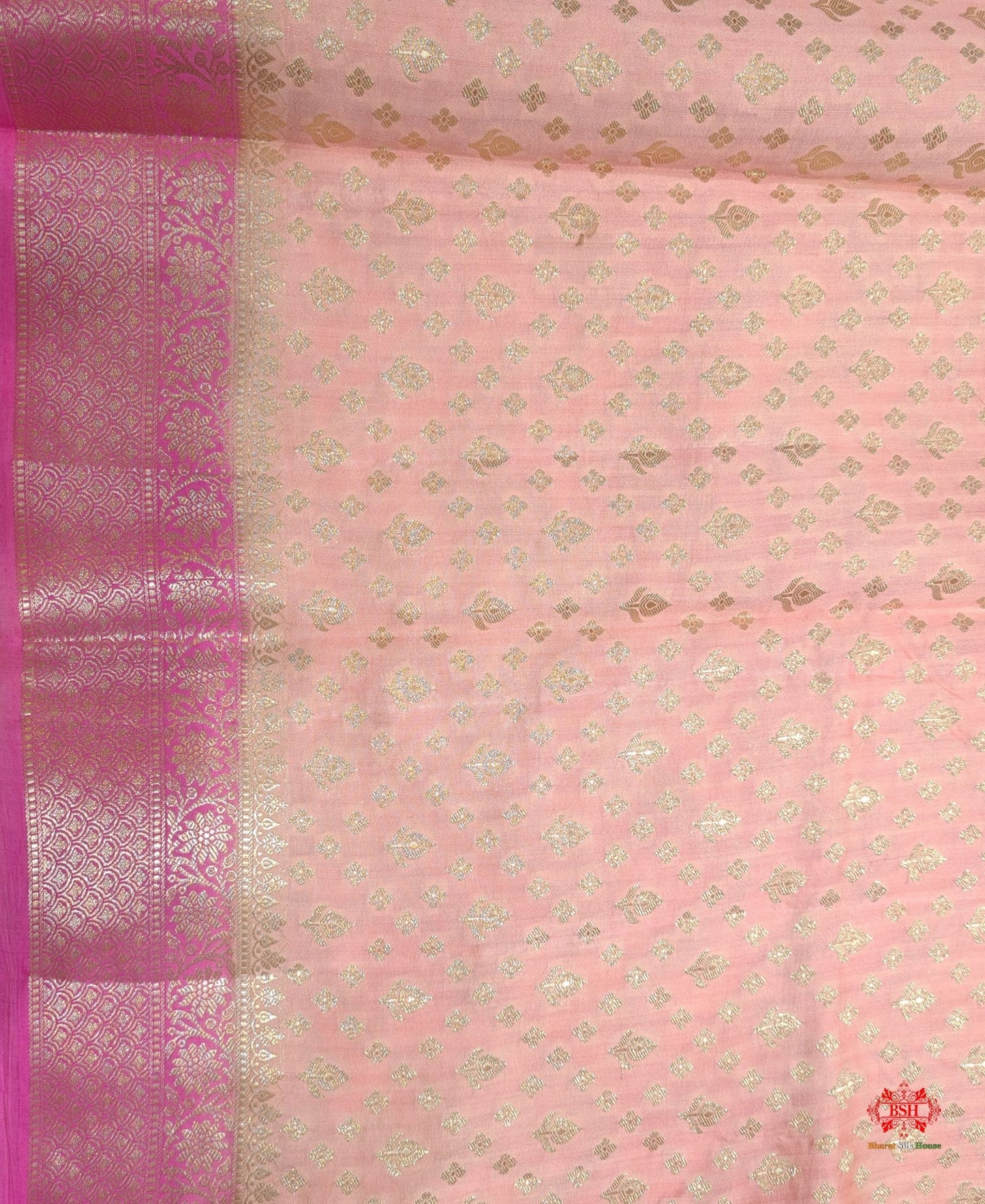 Pure Rangkaat Multi Color Zigzag Chiniya Silk Saree - Bharat Silk House