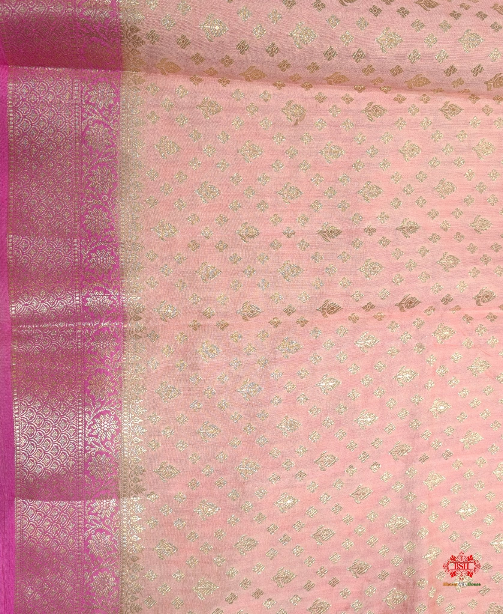 Pure Rangkaat Multi Color Zigzag Chiniya Silk Saree - Bharat Silk House