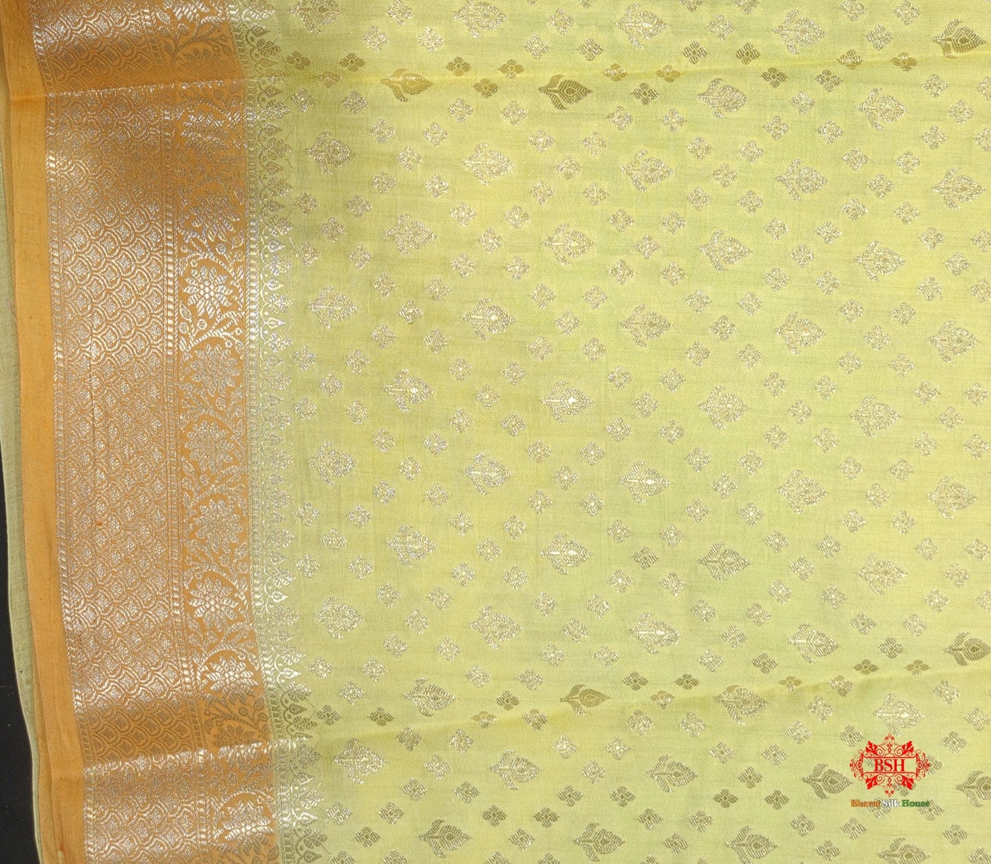 Pure Rangkaat Multi Color Zigzag Chiniya Silk Saree - Bharat Silk House