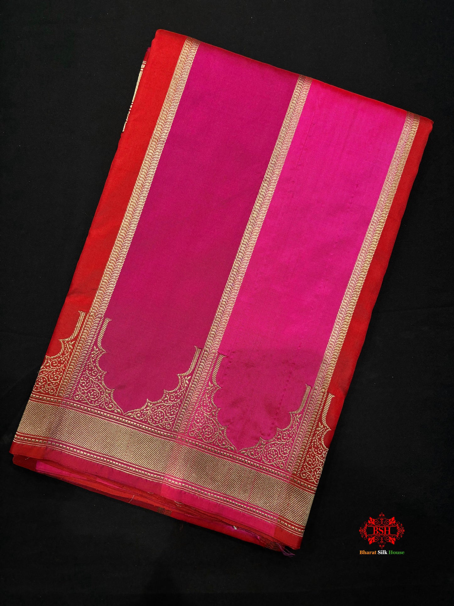 Pure Banarasi  Handloom Katan Silk Antique Zari Saree In Multi Color