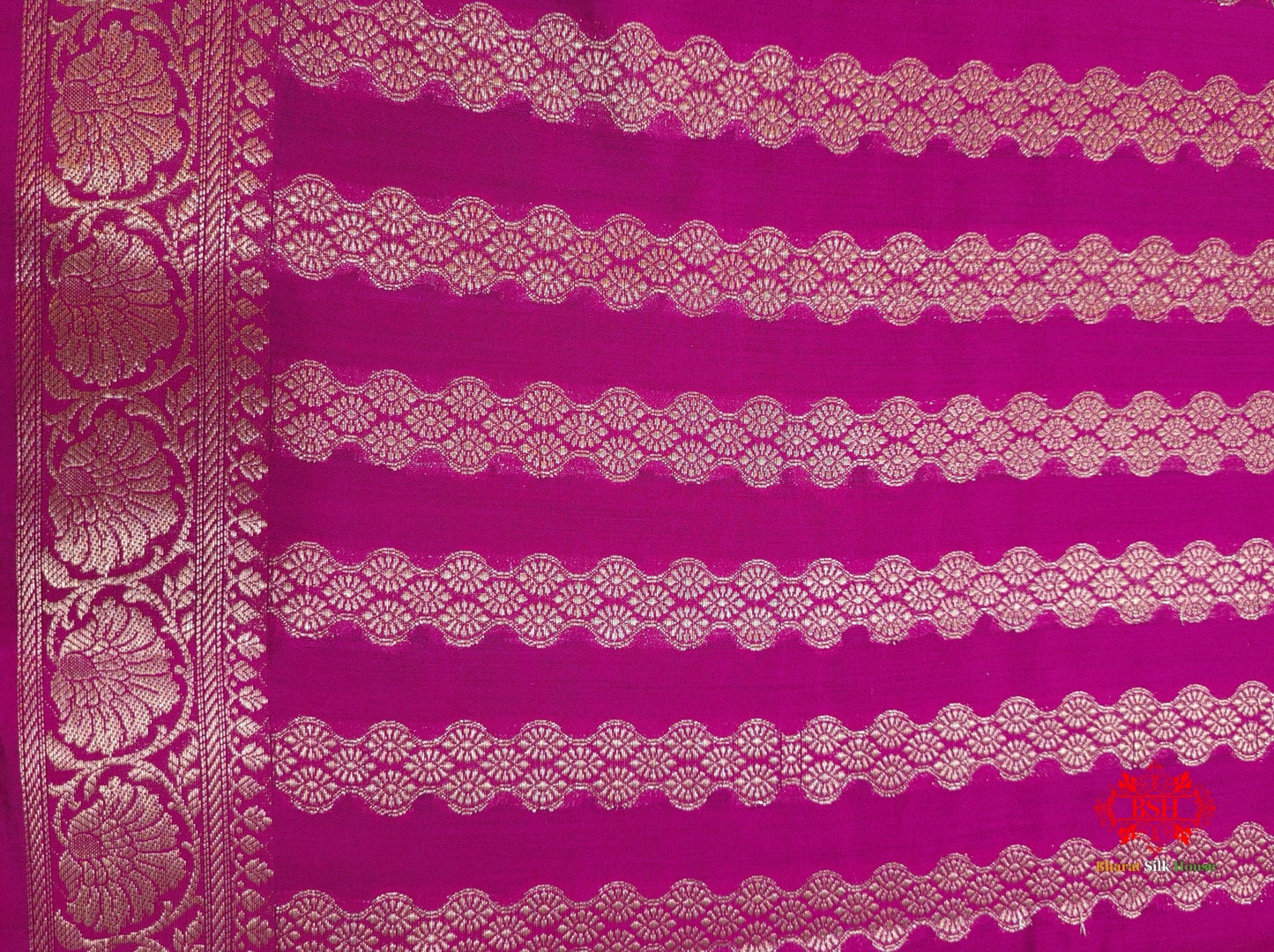 Shade Of Pink Pure Chiniya Silk Saree With Meena Floral Booti - Bharat Silk House Chiniya Saree