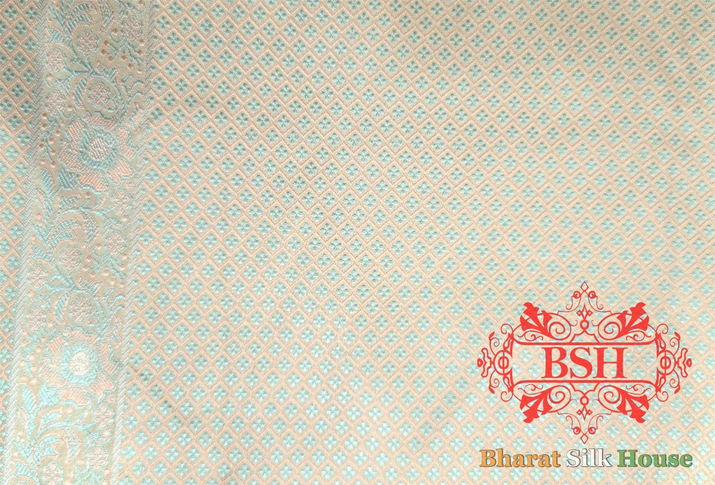 Shades Of Beige Dohri Resham Tanchoi Silk Saree - Bharat Silk House Tanchoi katan