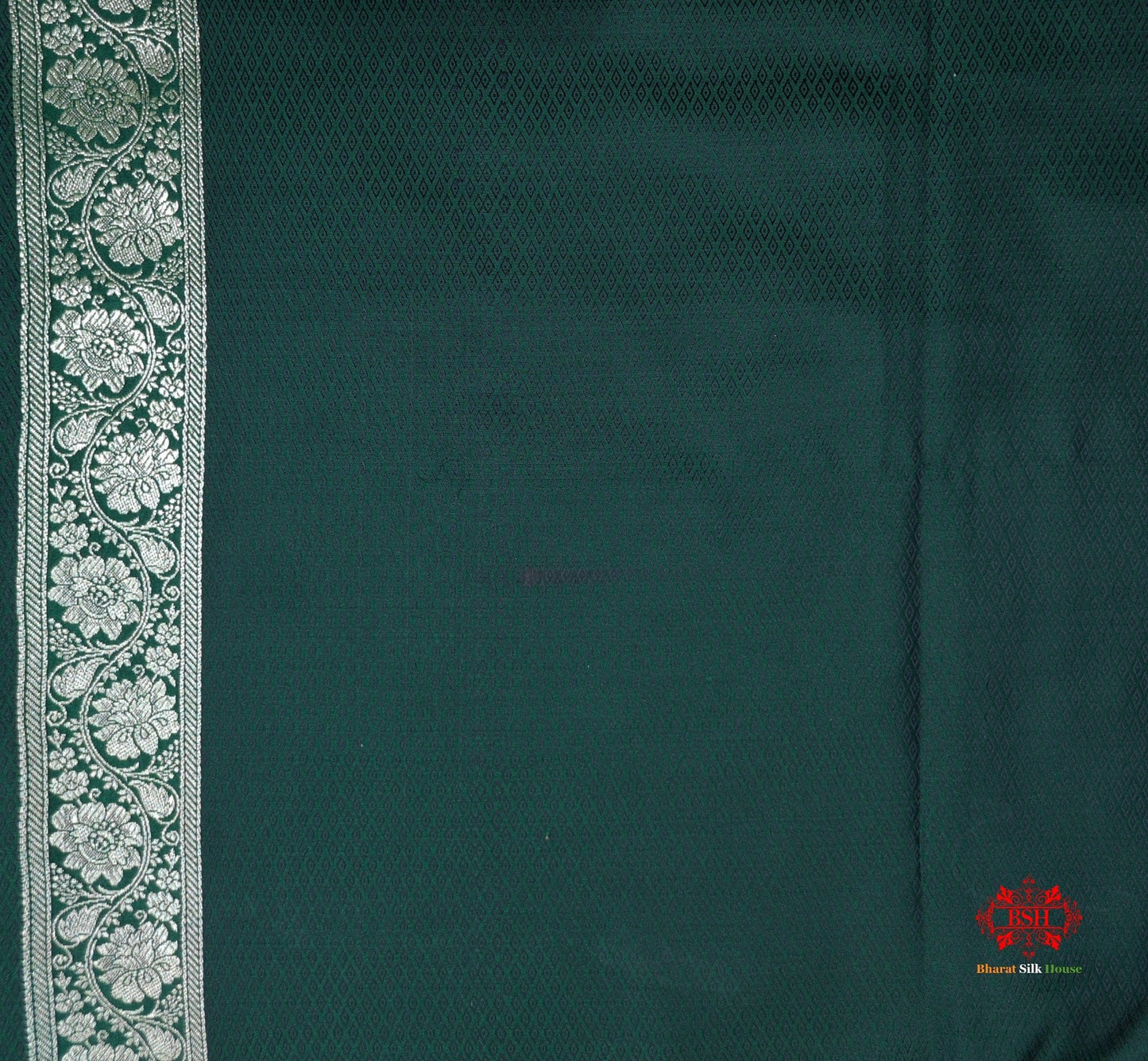 Shades Of Green Single Zari Tanchoi Silk Saree - Bharat Silk House Tanchoi katan