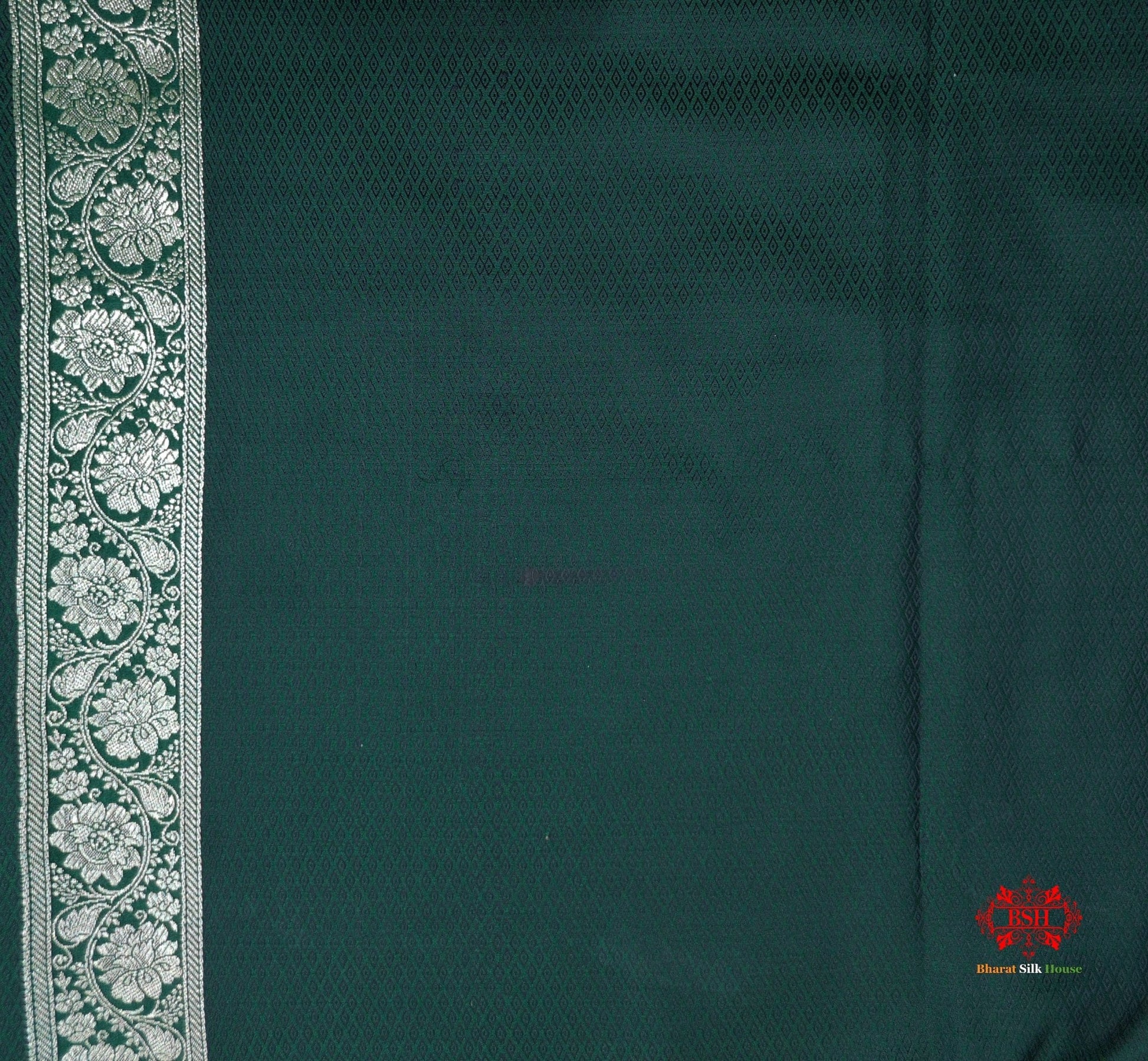 Shades Of Green Single Zari Tanchoi Silk Saree - Bharat Silk House Tanchoi katan