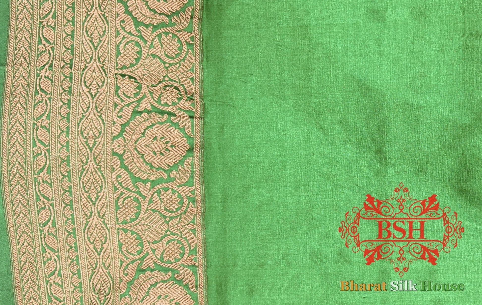 Shades Of Off White Pure Tussar Moonga Silk Handloom Saree With Zari Border - Bharat Silk House Tussar