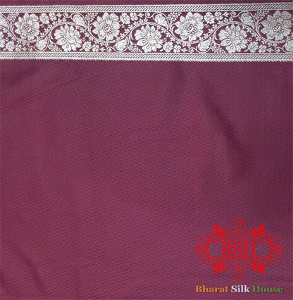 Shades Of Wine Single Zari Tanchoi Silk Saree - Bharat Silk House Tanchoi katan